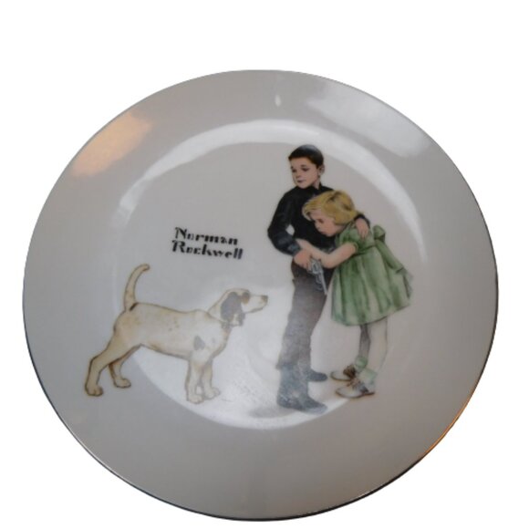 Vintage Norman Rockwell Plates Set of (2) - Picture 3 of 7